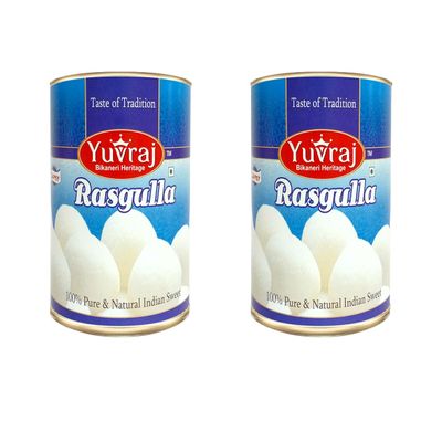 YUVRAJ Rasgulla Combo Bangali sweets (500 gm x 2) pack