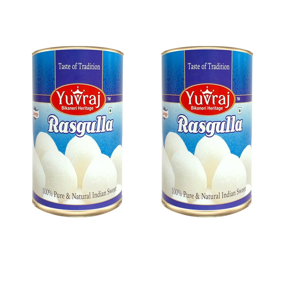 YUVRAJ Rasgulla Combo Bangali sweets (500 gm x 2) pack