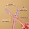 Carmesi Reusable Face Razor for Women Facial Hair- 3 Razors | Instant & Painless Hair Removal | For Eyebrows, Upper Lip, Forehead, Peach Fuzz, Chin and Sideburns | Dermaplaning Tool (Pack of 2) view 3