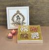 SFU E Com Dry Fruit Gift Box | Assorted Dryfruits Gift Hamper Pack with Almonds, Pistachio, Cashew Nuts, Raisins & 2 Pieces Designer Diya | Premium Gifting Collection For Diwali, New Year | 076 view 1
