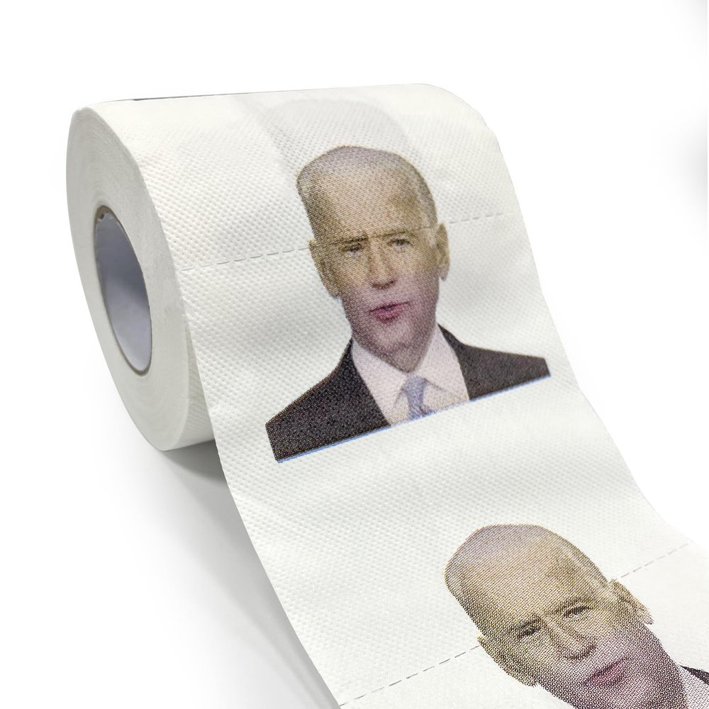 Biden Toilet Paper - Fun Political Humor Gift, Fun Gift for Democrats and Republicans, Fun Toilet Paper to Collect