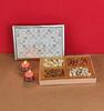SFU E Com Dry Fruit Gift Box | Assorted Dryfruits Gift Hamper Pack with Almonds, Pistachio, Cashew Nuts, Raisins & 2 Pieces Designer Diya | Premium Gifting Collection For Diwali, New Year | 050 view 1