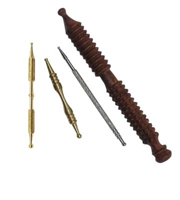 AB CRAFT Wooden Acupressure Sticks Massager For Acupressure Points Jimmy Thai Massagers Hand And Foot Massager Sticks In Pure Sheesham Wood (Pack of 4)