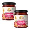 Eatopia Sugar Free Strawberry Honey Jam | 100% Pure & Natural | Healthy Jam for Kids & Adults | No Added Flavours & Preservatives | 70% Strawberries & Wild Honey | Good for Gut Health | Pack of 2-480g view 1