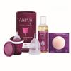 AARYA Premium Large Menstrual Cup for Women| Free Silicone Nipple Cover | Purple Menstrual Cup Food Grade Silicone Sterilizer Container Microwaveable | With Cup Wash 100ml (Combo) view 1