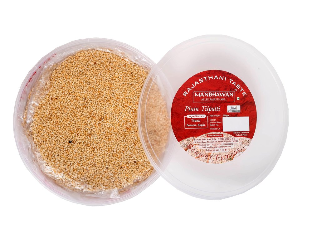 Manbhawan Plain Tilpatti 500gm | Beawar Famous Tilpapad Winter Sweet of Rajasthan