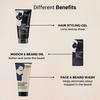 Qraa Beard care kit -Mooch & Beard Oil-For Hair growth,Face and Beard Wash and Hair Styling Gel for men (Set of 3) view 2