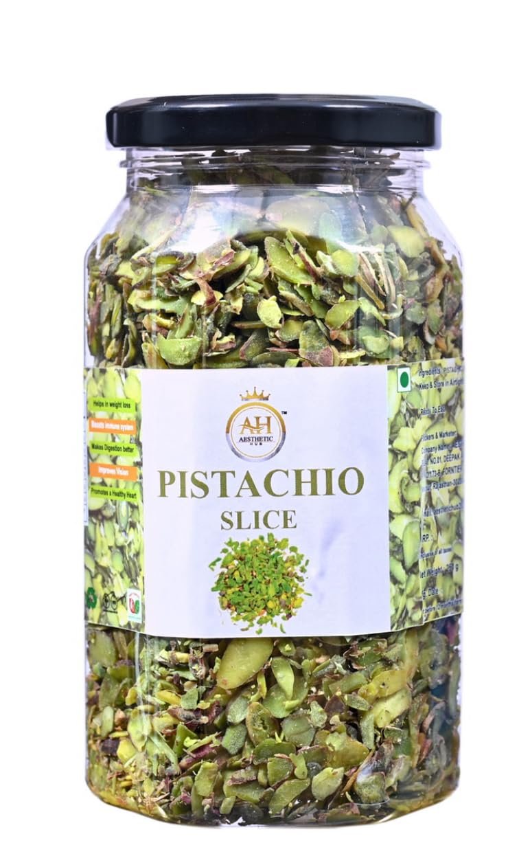 AESTHETIC HUB PISTA SILCE Vitamins & Minerals Rich Dry Fruit, Super Crunchy & Delicious Healthy Pistachios(Pista-250G)