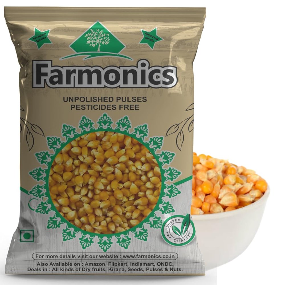 Farmonics Popcorn Kernels Seeds - 500grm | Makai Ka Dana | Popcorn