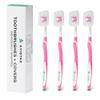 4 Pack Toothbrushes for Adults - Individually Wrapped Medium Bristle Toothbrushes with Covers - Pink - Convenient & Affordable Dental Care for Travel, Hotels, Airbnb, Missions & More view 1