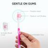 4 Pack Toothbrushes for Adults - Individually Wrapped Medium Bristle Toothbrushes with Covers - Pink - Convenient & Affordable Dental Care for Travel, Hotels, Airbnb, Missions & More view 2