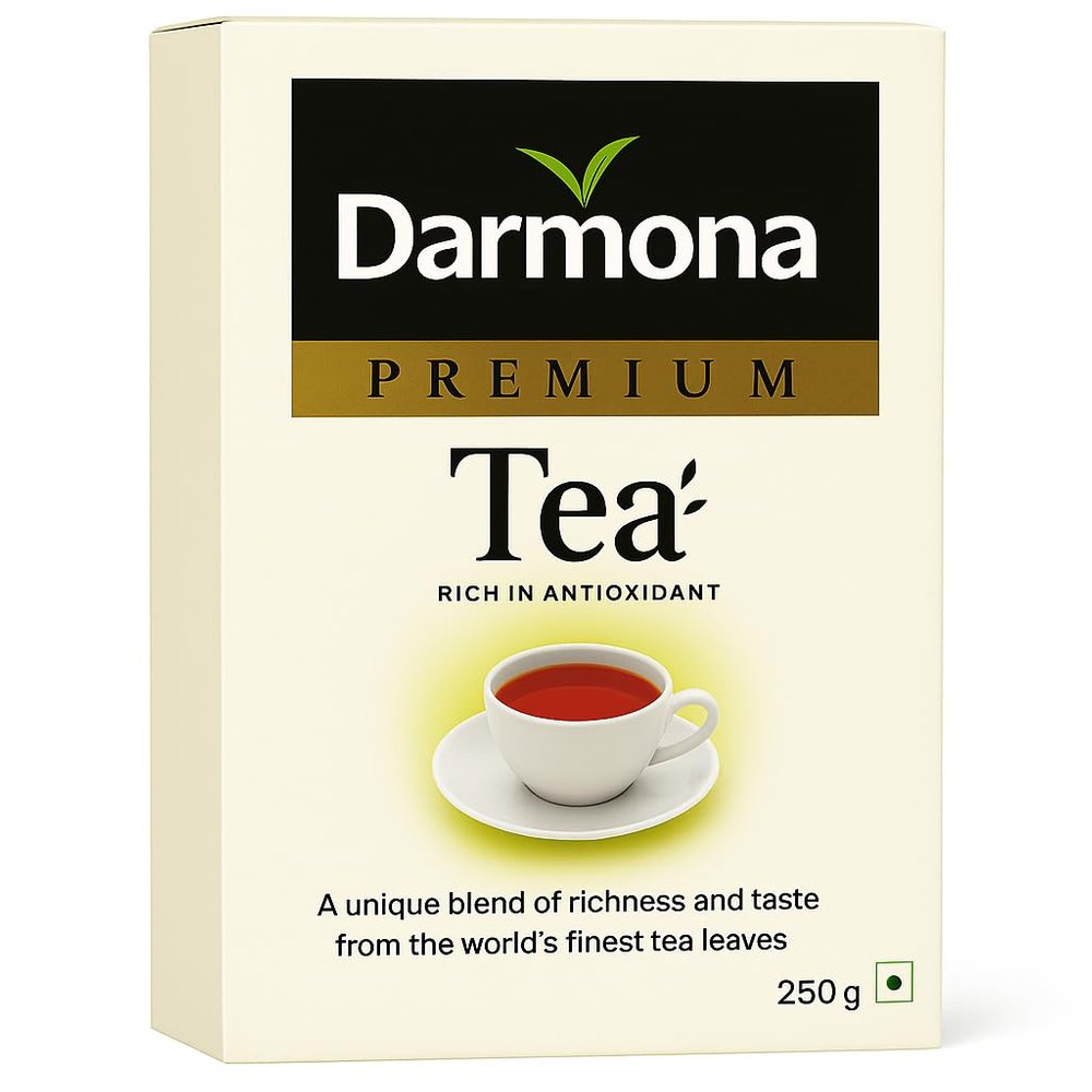 DARMONA Premium Tea 250 g | Pack of 1 | Total 250 g | A Unique Blend of Richness and Taste from the World's Finest Nilgiri Tea Leaves
