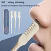 JRD Women Portable Manual Nose Battery Powered Hair Trimmer Double Head Nose Hair Trimmer Clipper Cutter Nose Hair Removal view 4