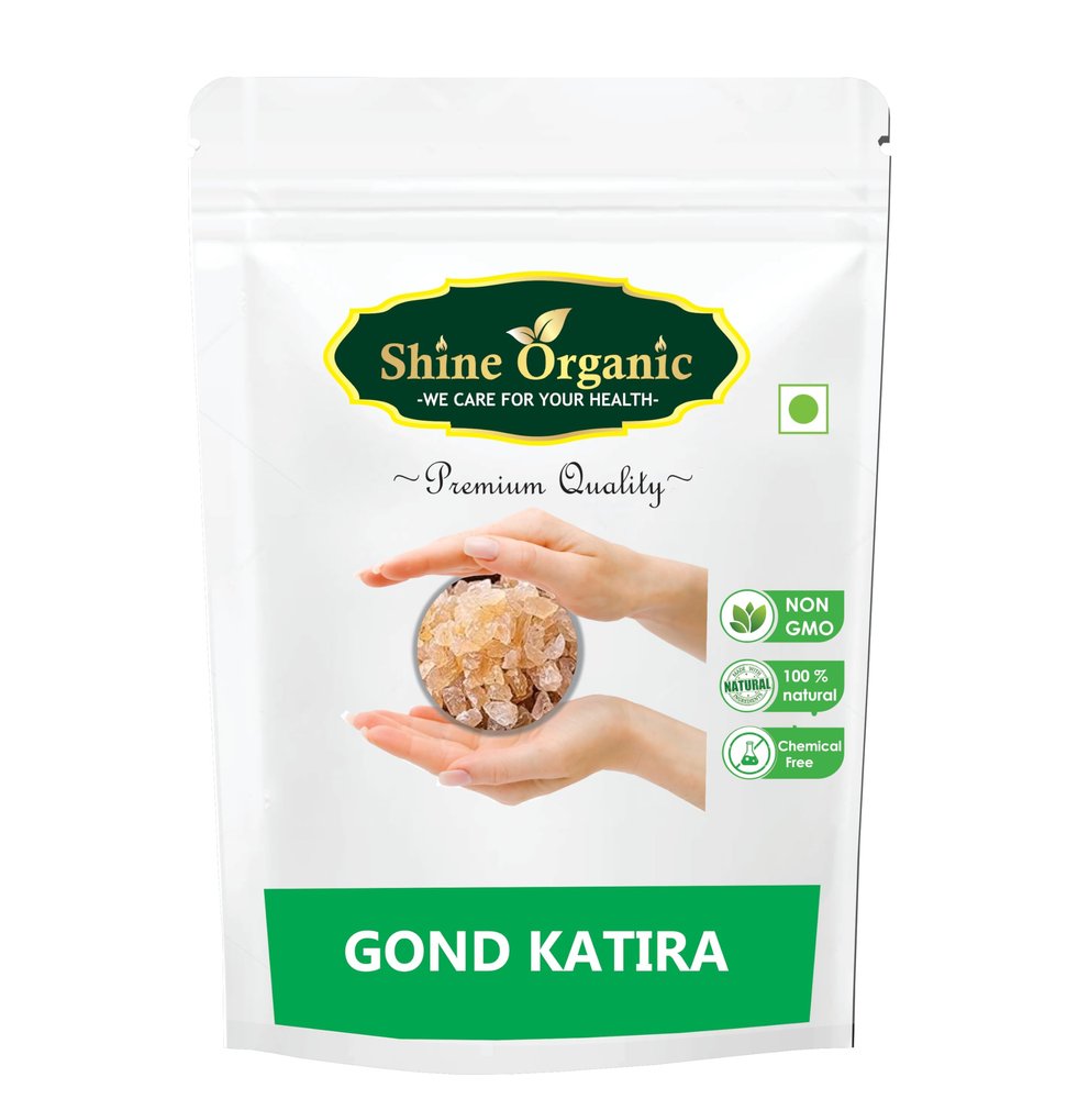 Shine Organic Gond Katira High Cooling Properties- (200 GM) Gondh Katira Gum | Gond Katira, Natural Superfood Edible Gum