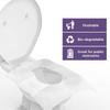 Hanki Flushable Paper Toilet Seat Covers to Use in Public Toilets and Restrooms Pack of 50 Sheets view 2