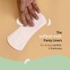 Carmesi Panty Liners - 50 Pieces | Cushiony Soft | Protect against Spotting & Light Discharge | End-To-End Sticking | Keep You Fresh & Dry All-Day Long | Non-Toxic & Unscented view 2