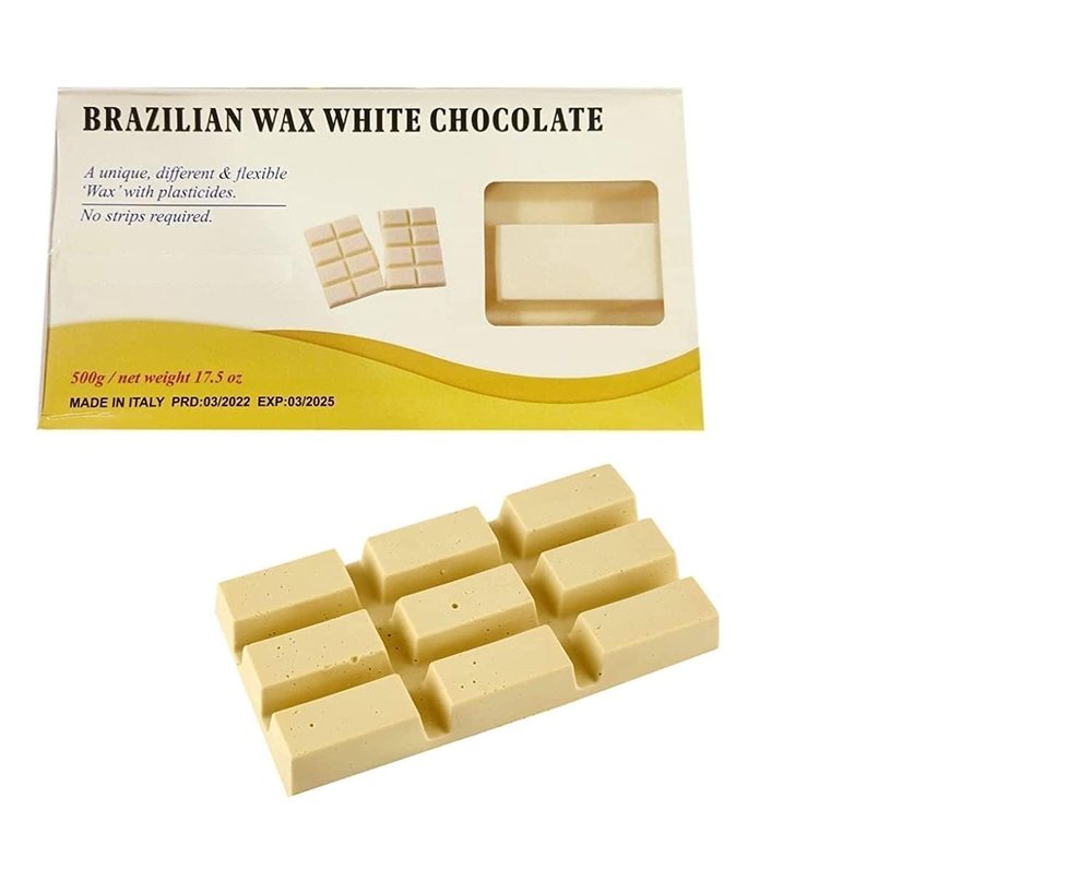AFFLANO Hair Removal Brazilian Hard Wax For Face, Eyebrow, Back, Chest, Bikini Areas, Legs, Arms and Beards,Black Head, Tan, Dead Skin White Chocolate