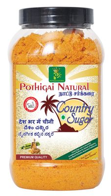 Pothigai Natural 1Kg Pure 100% Natural Country Sugar/Nattu Sakkarai/Jaggery powder (Pack of 1)
