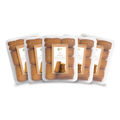 SPT Atta Biscuits | 2Kg (400Gm Pack of 5) | Authentic Biscuits By Shree Parshwa Traders | Oats, Ghee, Choco, Coconut Powder, Almonds, Pistachios & More | Traditional Indian