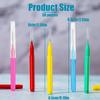Huakaile 50 Pieces Braces Brushes for Cleaning with Storage Case, Interproximal Interdental Brush Between Teeth, 5 Colors Braces Floss Picks Oral Dental Hygiene Toothpick Tooth Cleaner (50) view 2