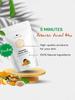 The Wellness Shop Women - Turmeric Facial Wax Powder For Leg | 5 Minute Painless Face Hair Removal Waxing Powder | Easy To Use At Home (100G) (Turmeric) view 3