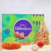 BERRY INDIA Bhai Dooj Gift Set for Brother with Celebrations Chocolates & Dry Fruit Almonds 100g - Tika Diwali Gift Combo Pack Hamper Diwali Gifts for Employees Staff Clients view 1