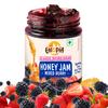 Eatopia Sugar Free Mixed Berry Honey Jam | 100% Pure & Natural | Healthy Jam for Kids & Adults | 70% Fruit Berries & Wild Honey | No Added Flavours & Preservatives | Good for Gut Health | Pack of 1-240g view 1