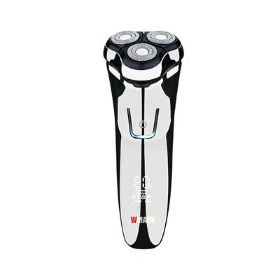 WMARK NG-992 Premium Cordless Rechargeable IPX6 Fully Waterproof 3 Head Electric Shaver Wet & Dry Rotary Shaver for Men with Magnetic Suction Super-Fast Charge 60 minutes Runtime LED Digital Display