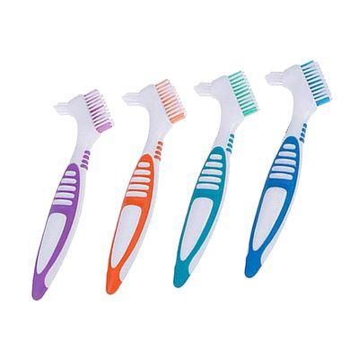LOSA Double Sided Denture Cleaning Brushes Set Multi-Layered False Teeth Brush 4x