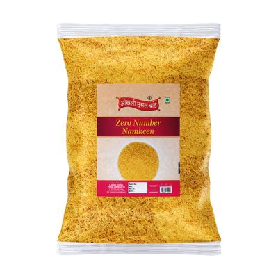 OKHLI MUSAL BRAND Baarik Sev | Besan Namkeen Nylon Sev | Barik Sev | Sev Puri Bhel Puri Sev | Bhel Chaat Pani Puri Chaat Dahi Chaat Sev Zero Number Namkeen Sev Non Spicy Fine Sev Fiki SEV-250g*1Pack