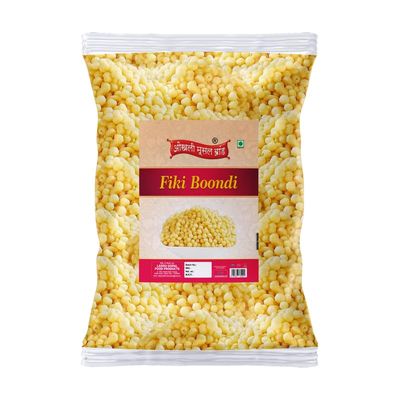 OKHLI MUSAL BRAND Bundi Chach Buttermilk Curd Dahi Raita Boondi Snacks | Nagpur Khari Boondhi Boondi for Raita Plain Boondi Fiki Boondi Sada Boondi Murmure | Healthy and Hygenic Bundi-900g*1Pack