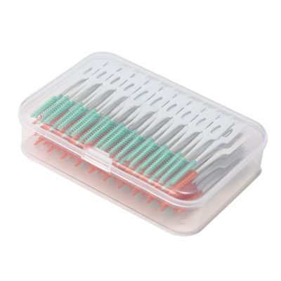 Wowobjects 160PCS Interdental Brushes Ultra Tight Bristles Tooth Interdental Cleaners Silicone Toothpick Brush Cleaners Dental Brushes Between Teeth/