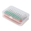 Wowobjects 160PCS Interdental Brushes Ultra Tight Bristles Tooth Interdental Cleaners Silicone Toothpick Brush Cleaners Dental Brushes Between Teeth/ view 1