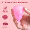 Azah Menstrual Cup for Women Small [Upto 10 Hrs Protection] | 100% Medical Grade Silicone | Reusable Menstrual Cups for Periods | No Leakage | Odour & Rash Free, Ultra Soft Menstrual Cup | Pack of 1 view 3