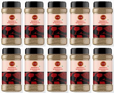 RED CLIFF Active Instant Dry Yeast | Fast Fermentation Wine Yeast | Combo Pack of 10 | High Tolerance 15% V/V | Yeast for Making Wine | (| 100gx10 |)