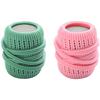 Styxon Reusable Laundry Ball, Reusable Laundry Dryer Balls, Stain Removal Anti-Tangle, Saves Drying Time, Soften and Fluff Laundry Reduces Wrinkles | Pack-2 | Multicolor view 1