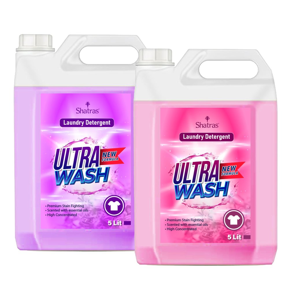 Shatras Laundry Liquid Detergent Hypoallergenic, pH-Neutral Dermatologist-tested, Sensitive Skin-Friendly, Enzyme-Free, Ultra Concentrated EasyDose, Free & Clear-Fresh & Pink Lily