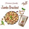 Agile Organic Jumbo Brazil Nuts 400 Grams Pouch (2 Pack Of 200 Gram)-Whole,Raw & Unsalted|Immunity Boosting|Rich In Selenium & Magnesium|Brazilnut 400G Brazilian Nuts|Rich In Selenium|Product Of Peru] view 2