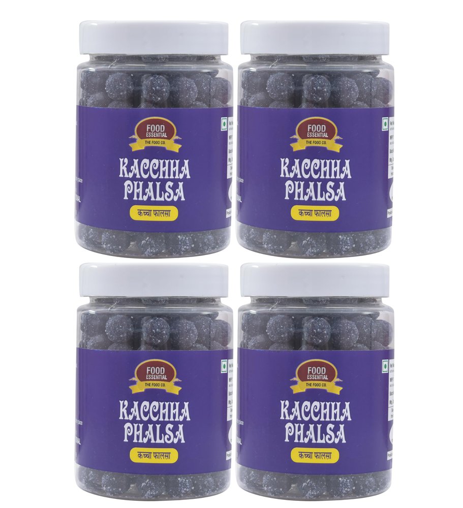 Food Essential Yummy & Tasty Kacchha Phalsa Goli 1 kg.[Mouth Freshener, After-Meal Snack] Pack of 4 (250 gm. each)