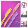 Feelhigh Eyebrow Razor Shaper & Trimmer Touch-Up Eyebrow Razor Dermaplaning Too And Face Razor with Precision Guide cover Skin care kit wax-less for Women and Men (FEATHER FLAMINGO EYEBROW RAZOR) view 2
