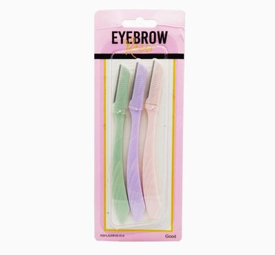 Feelhigh Eyebrow Razor Shaper & Trimmer Touch-Up Eyebrow Razor Dermaplaning Too And Face Razor with Precision Guide cover Skin care kit wax-less for Women and Men (3PCS NEW EYE BROW RAZOR 1)
