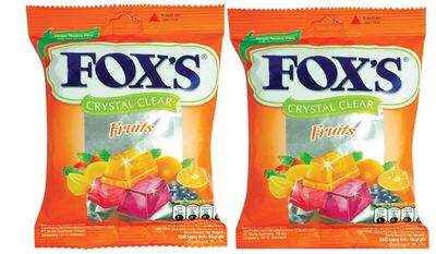 Fox's Crystal Clear Candy Offers A Delightful Mix Fruit Flavors That Are Sure To Satisfy Any Sweet Tooth 90G (Pack Of 2),180 Grams