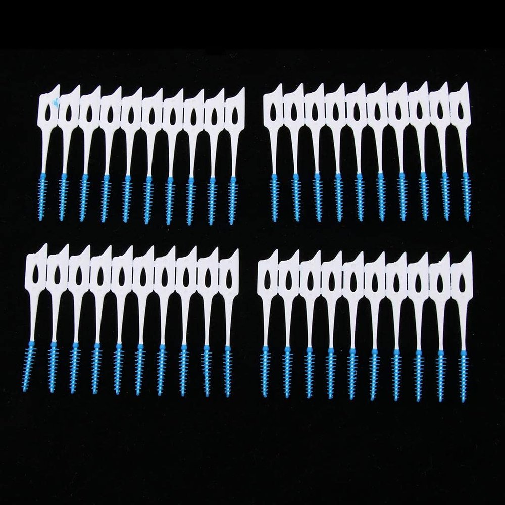 40x Silicone Interdental Toothpick Dental Floss Teeth Clean Brush Oral Care
