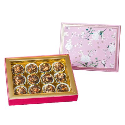 Fore Noon Dry Fruit Laddu Gift Hamper For Diwali Energy Balls-Dates Ladoo Healthy Snack Dried Fruit, Nuts & Seeds No Added Sugar, Gluten & Dairy (12 Piece)