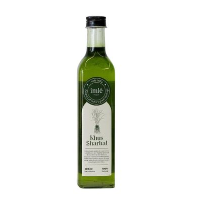 imle Khus Sharbat | Khus roots sourced directly from our farms crafted into sharbats |WineDine Pack (500 ML) of 1