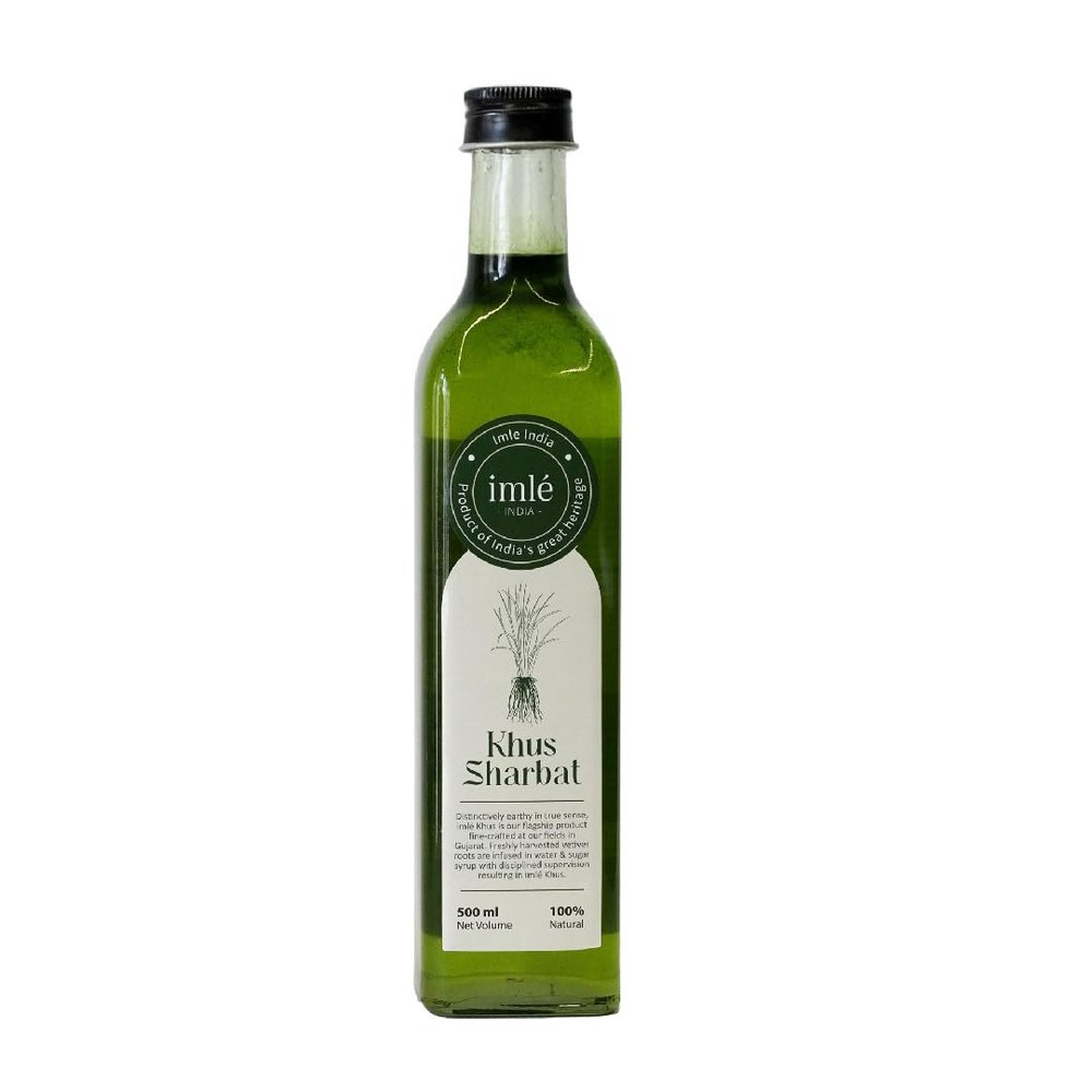 imle Khus Sharbat | Khus roots sourced directly from our farms crafted into sharbats |WineDine Pack (500 ML) of 1
