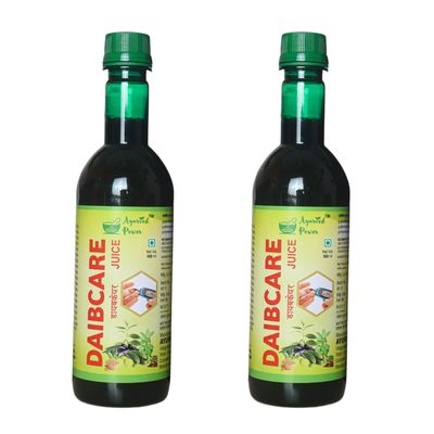 Ayurved Power Daibcare Juice(500ML) | Controls Blood Sugar Levels | Good for Metabolic & Digestive Health Suitable for Diabetes & Prediabetes Care Pack of 2