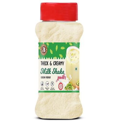 Brew Lab Thick & Creamy Milk Shake Mix (Elaichi Flavor) | Nutritious & Delicious Drink Mix | 100 g