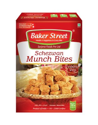 Baker Street Schezwan Munch Bites 150 Gms (PACK OF 3)