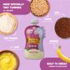 Rorosaur Ready to Eat Wheaty Ragi Baby Food Puree Pouch 100g each, Pk of 4| Made with Ragi, Wheat, Banana Porridge for 6+ Months Baby |Easy to Digest, 100% Natural Healthy, No Preservatives, No Sugar view 4